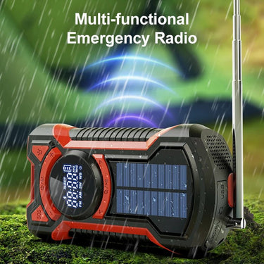 Solar Emergency Radio with 5000mAh Power Bank - InspiredGrabs.com